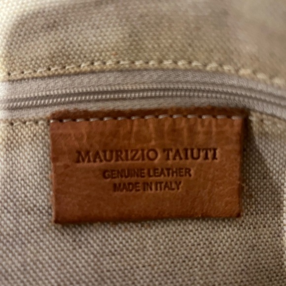 Used Maurizio Taiuti Stylish Red Leopard Print Leather Handbag - Picture 4 of 12